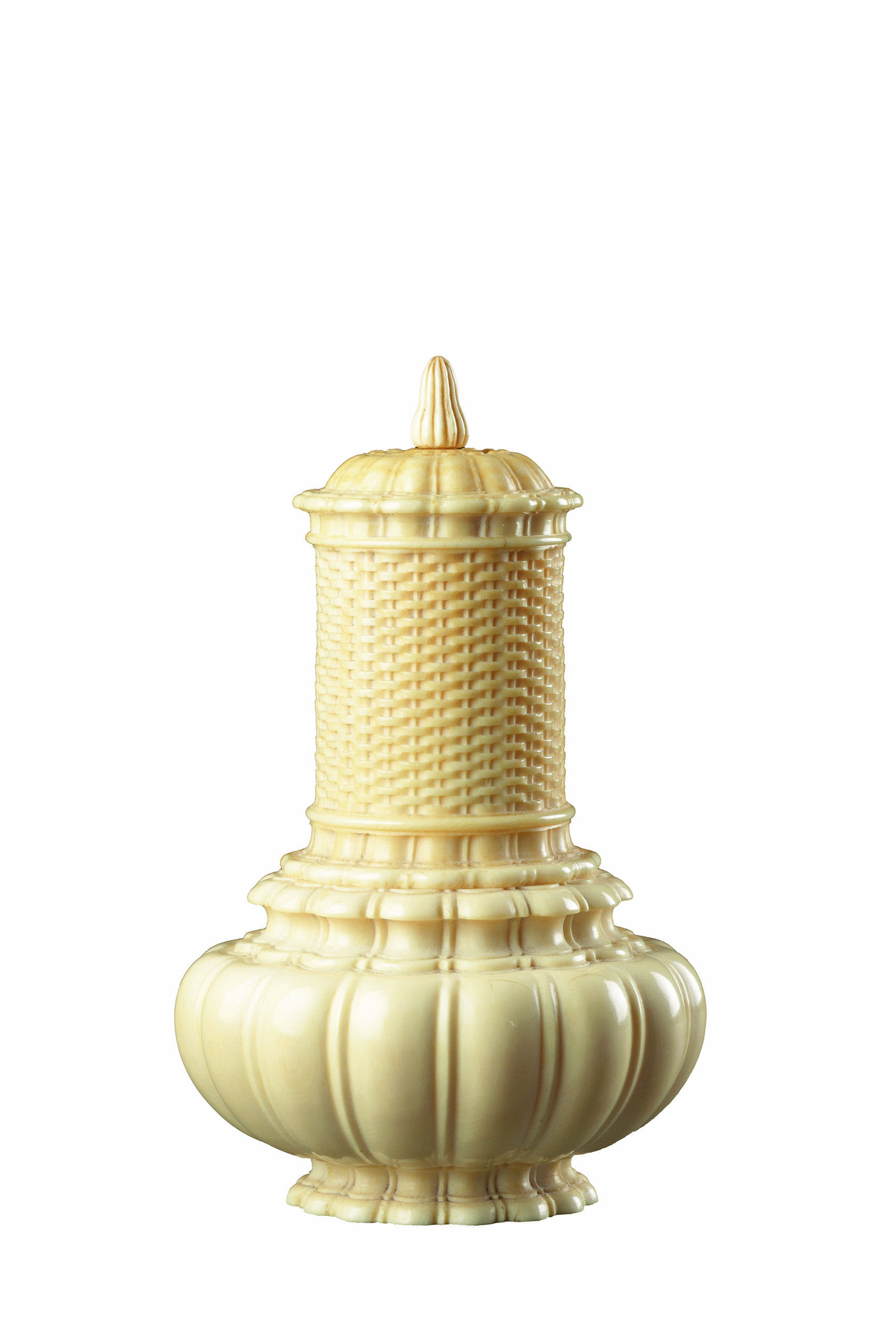 Venetian Artist Rosalba Giovanna Carriera’s Turned Ivory Paint Palette Pot